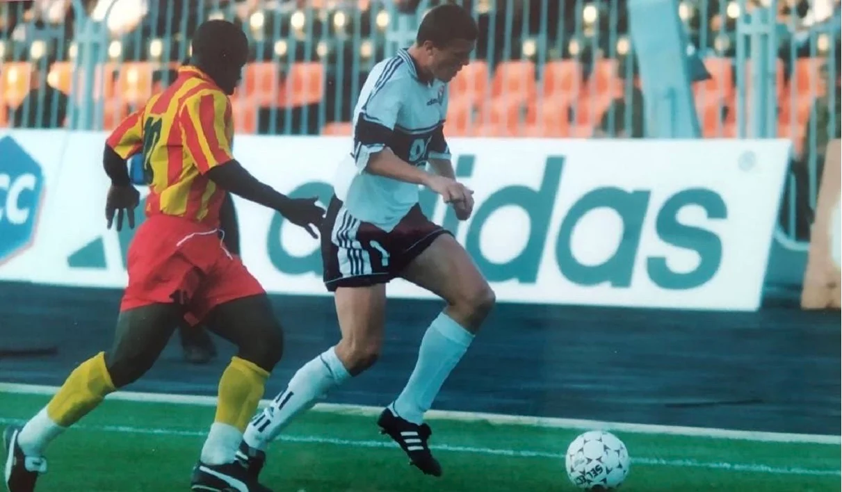 Володимир Яксманицький у грі за Шахтар / Фото з архіву