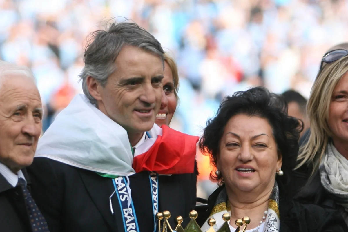 Манчини с мамой / Getty Images