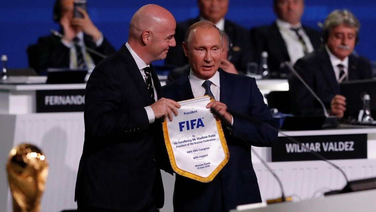 Инфантино и Путин / фото из открытых источников