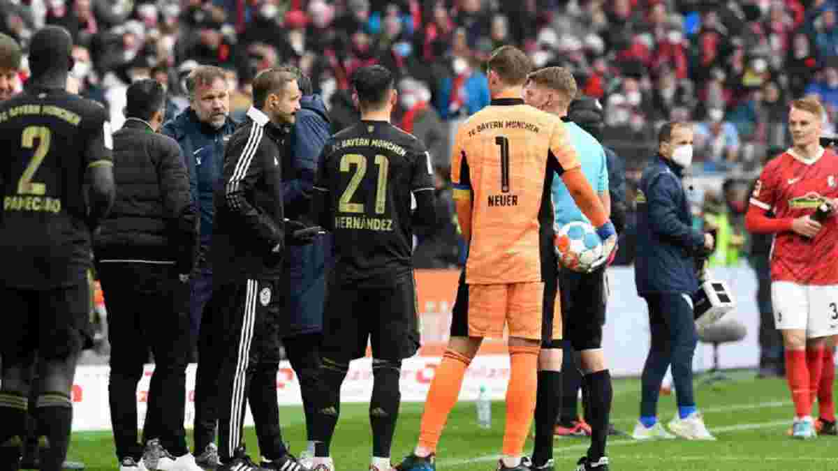 Баварія ризикує отримати технічну поразку за курйоз із 12-ма гравцями на полі – Фрайбург подав протест