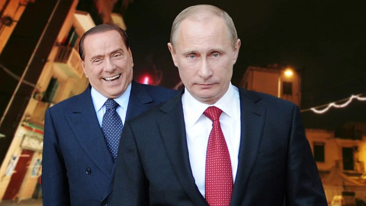 Берлускони и Путин / фото из соцсетей