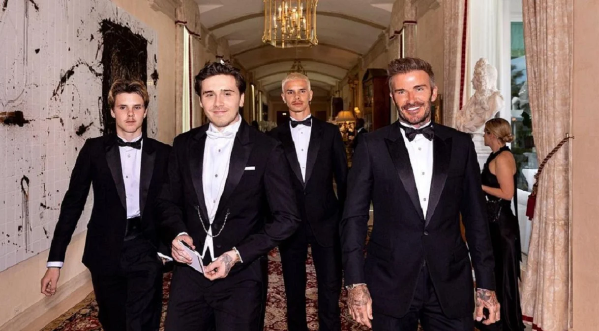 Девід Бекхем на весіллі сина Брукліна / Vogue