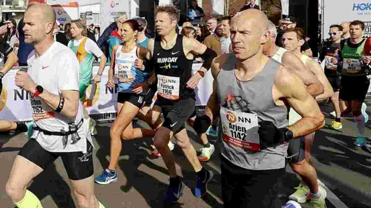Роббен пробежал марафон – кадры финиша экс-звезды Баварии