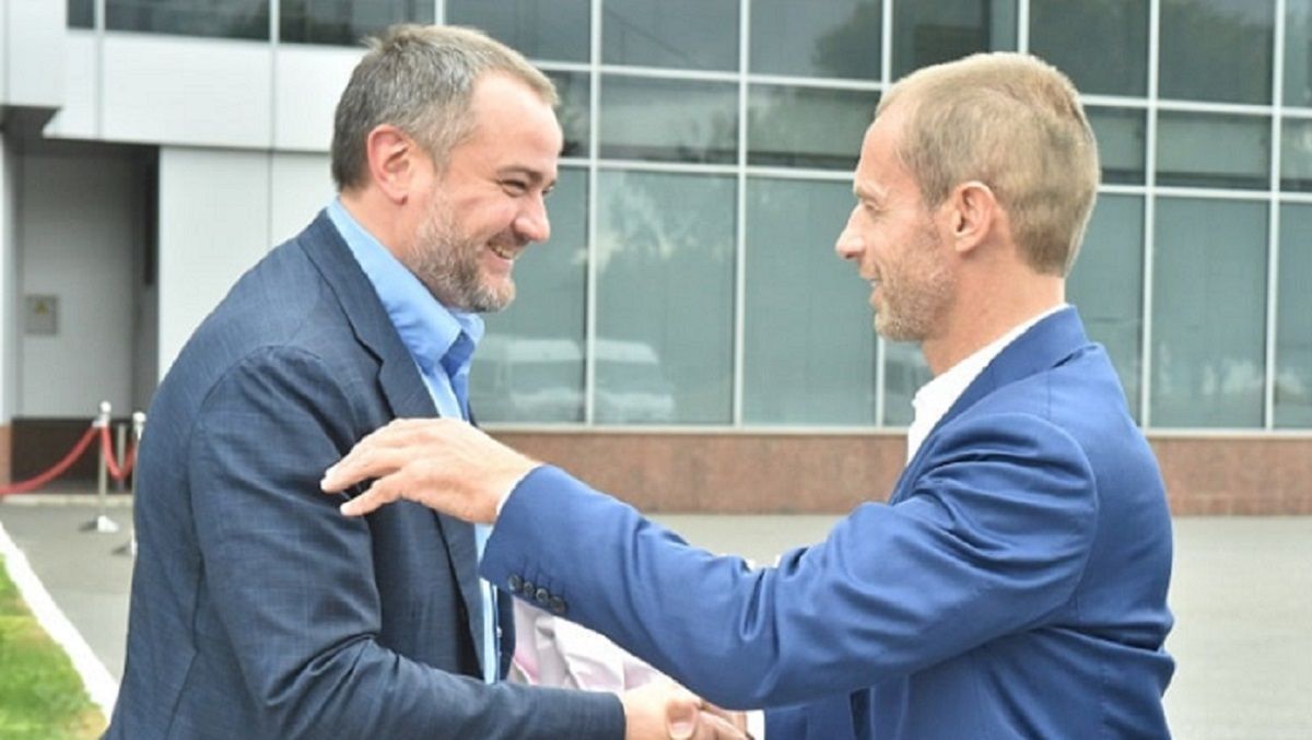 Андрій Павелко і Александер Чеферін / Фото з відкритих джерел