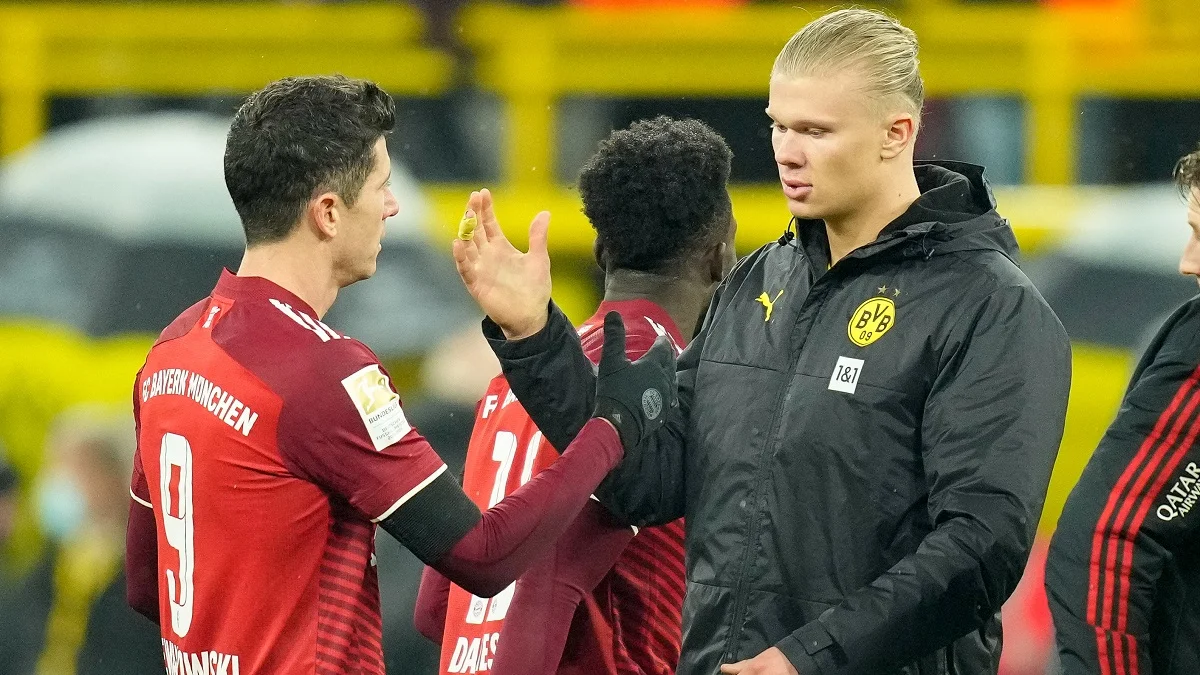 Левандовски и Холанд / Getty images