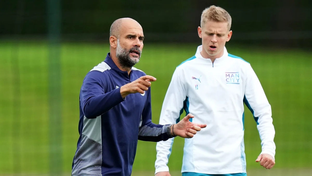 Зінченко та Гвардіола / Getty images