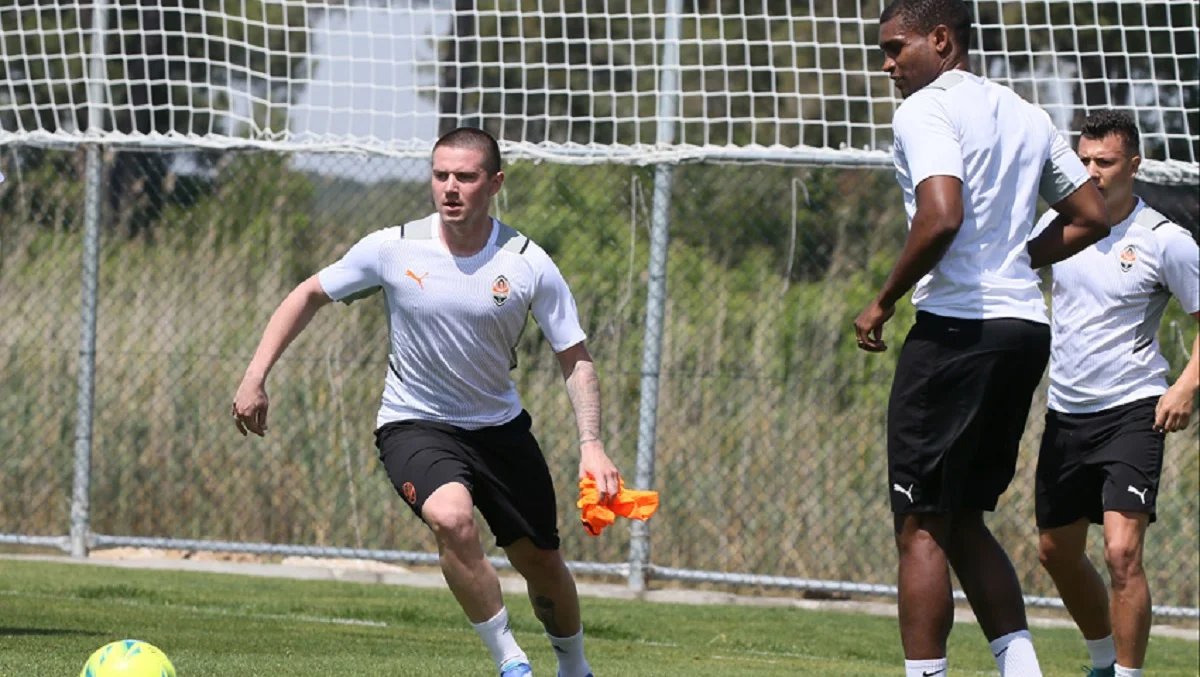 Виктор Корниенко на тренировке / Сайт Шахтера