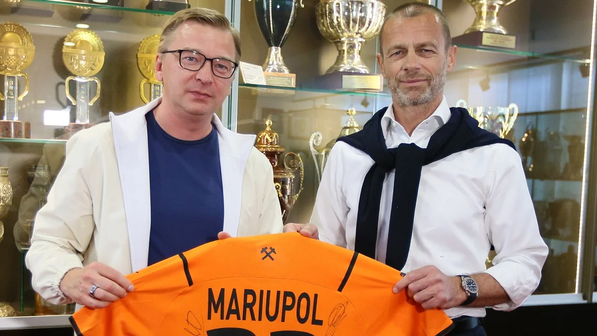 Александер Чеферин (справа) / фото: Шахтер