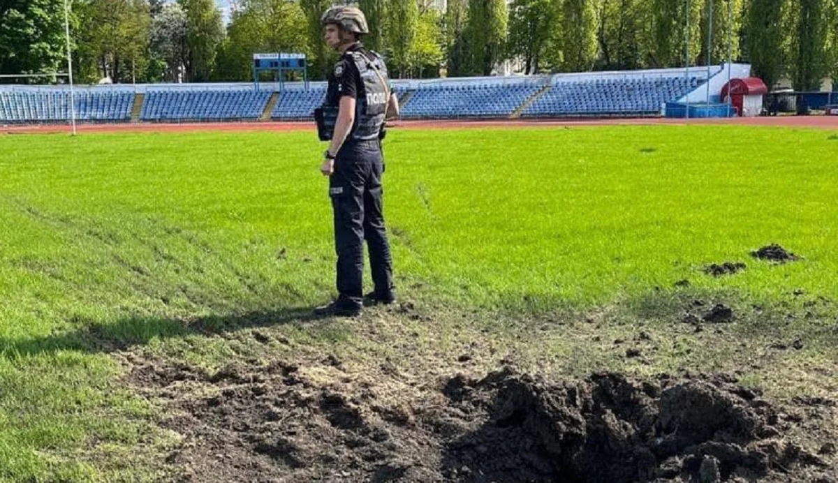 Обстрел стадиона в Харькове / Полиция Харьковской области