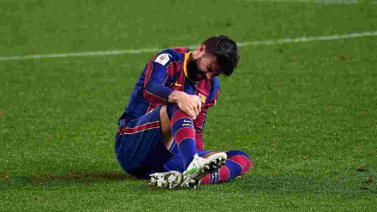 Піке дорого заплатив за спробу вийти на матч з травмою – лідер Барселони вилетів до кінця сезону