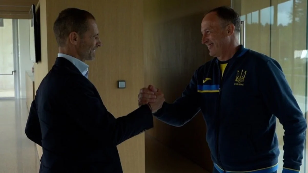 Александер Чеферін та Олександр Петраков / фото: УАФ