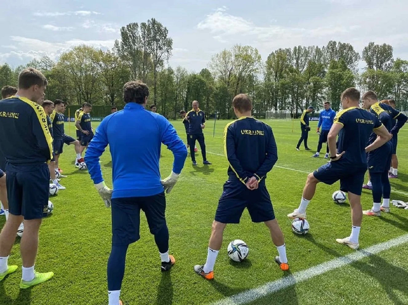 Тренировка сборной Украины / Сайт УАФ