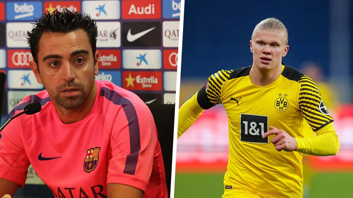 Хави и Эрлинг Холанд / Goal.com