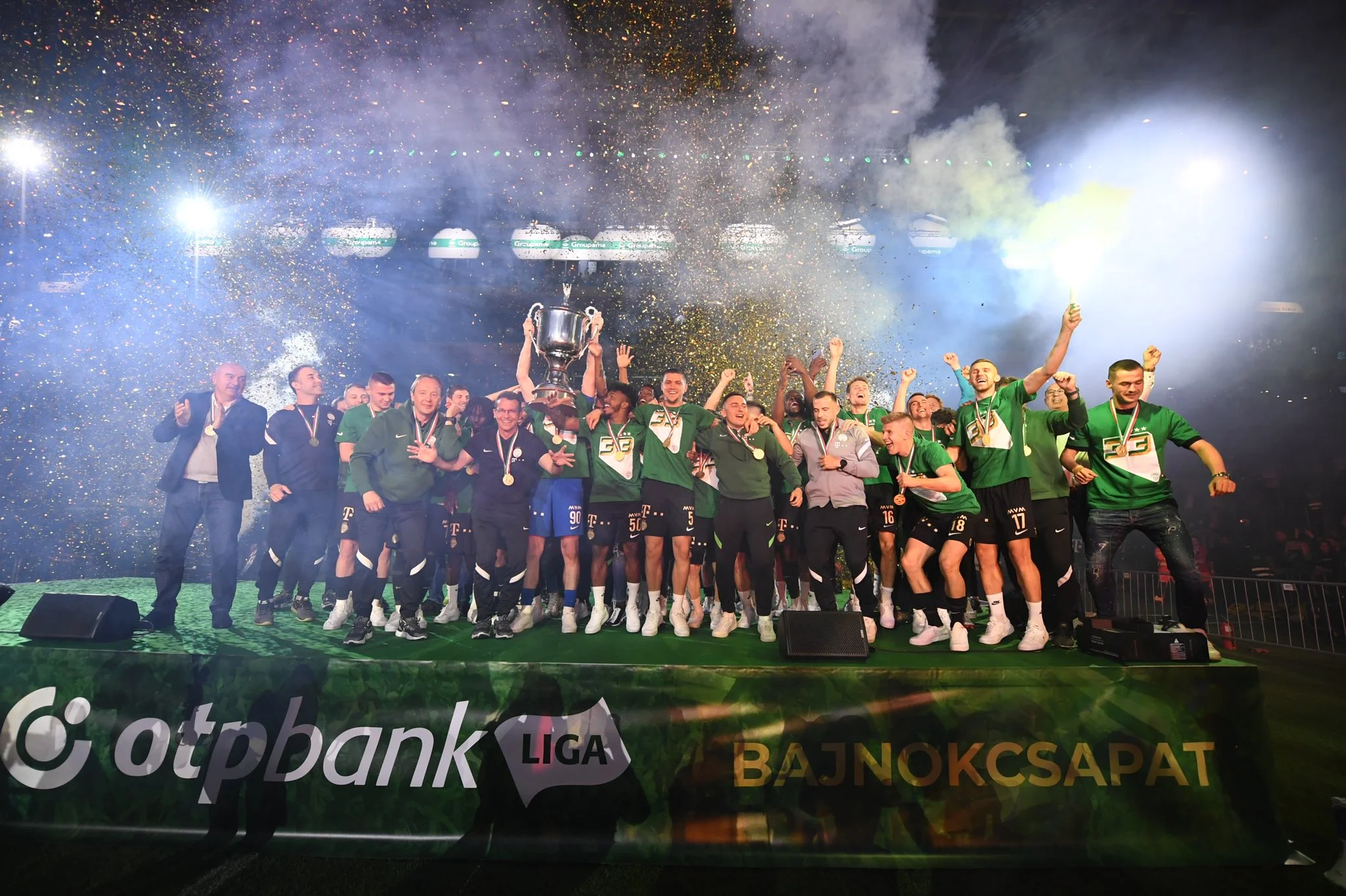 Ференцварош празднует победу в Кубке Венгрии / фото: ФК Ференцварош