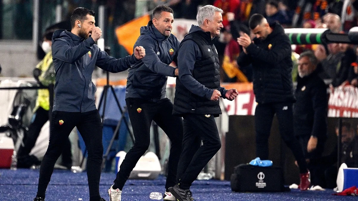 Жозе Моурінью після виходу Роми у фінал ЛК / Getty Images