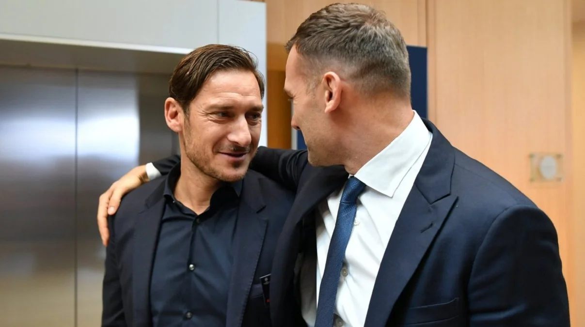 Андрей Шевченко и Франческо Тотти / фото из открытых источников