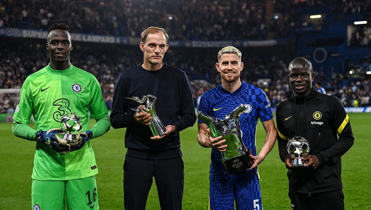 Менди, Тухель, Жоржиньо и Канте / Twitter B/R Football