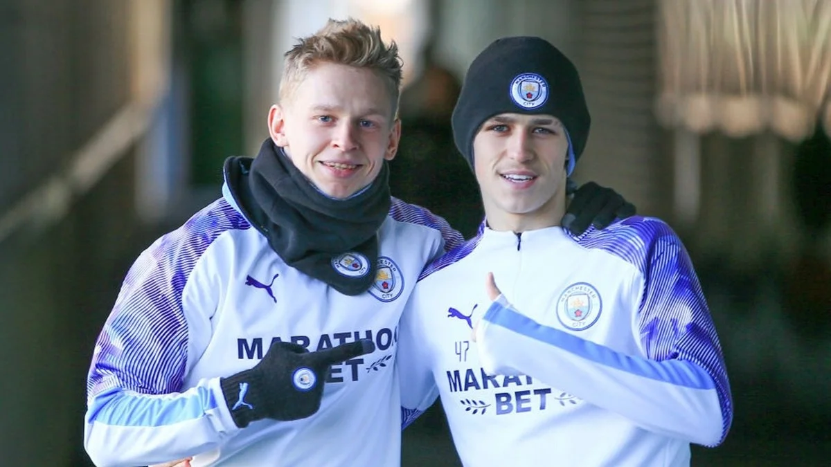 Зинченко и Фоден / фото: ФК Манчестер Сити