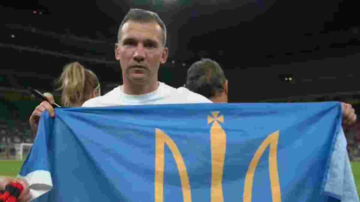 Шевченко відзначився асистом на Зеєдорфа у благодійному матчі легенд – капітанська пов'язка, прапор України та овації