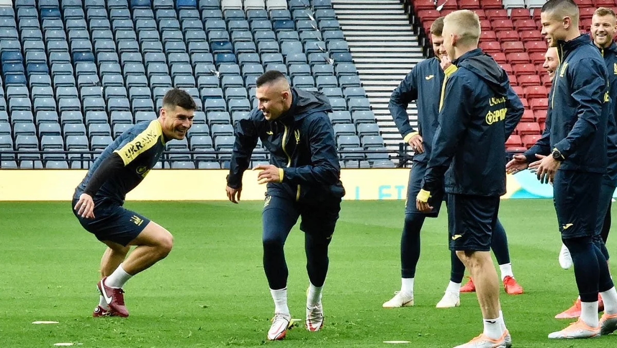 Александр Зубков на тренировке сборной Украины / УАФ