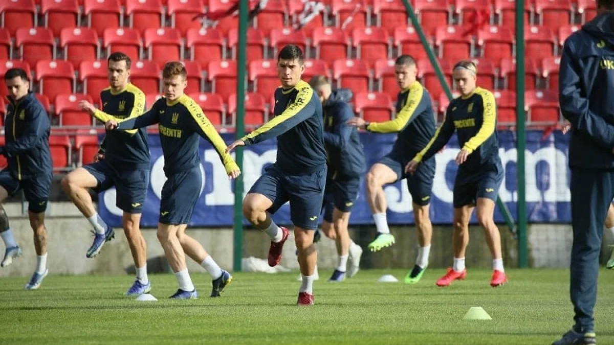Тренировка игроков сборной Украины / фото: УАФ
