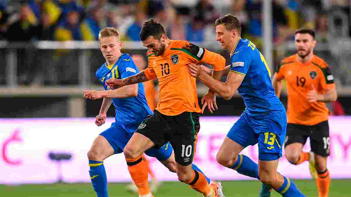 Україна розписала нічию з Ірландією в останньому матчі сезону – гол Довбика і сейви Різника врятували збірну від фіаско