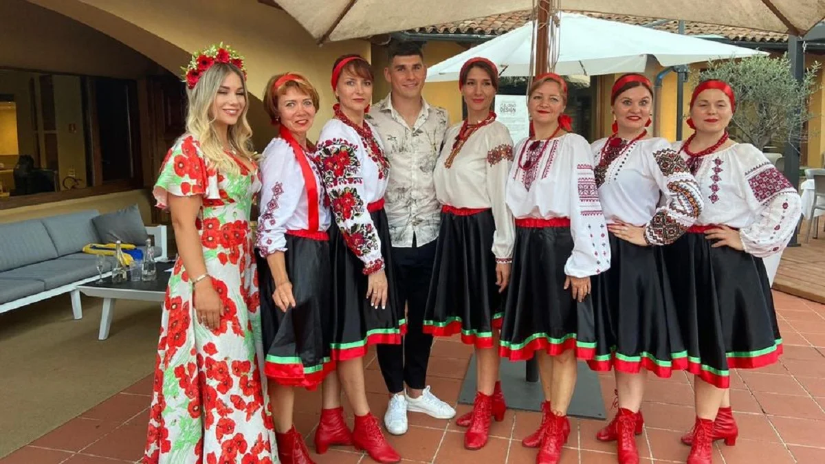 Руслан и Роксана Малиновские на благотворительном ужине / L`Eco Di Bergamo