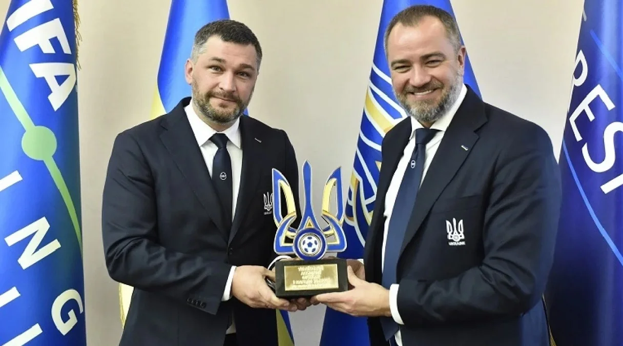 Євген Дикий та Андрій Павелко / УАФ