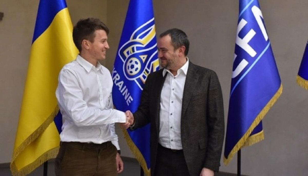 Руслан Ротань и Андрей Павелко / УАФ