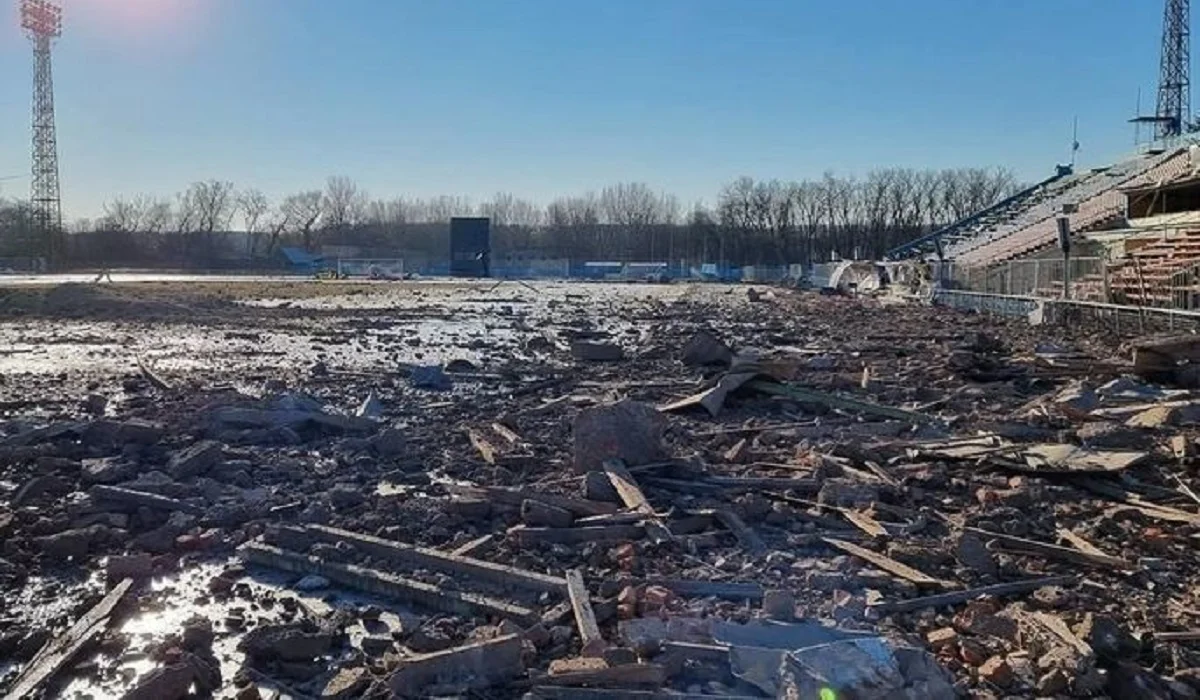 Стадіон ім. Ю. Гагаріна після приходу "русского міра" / Фото з відкритих джерел