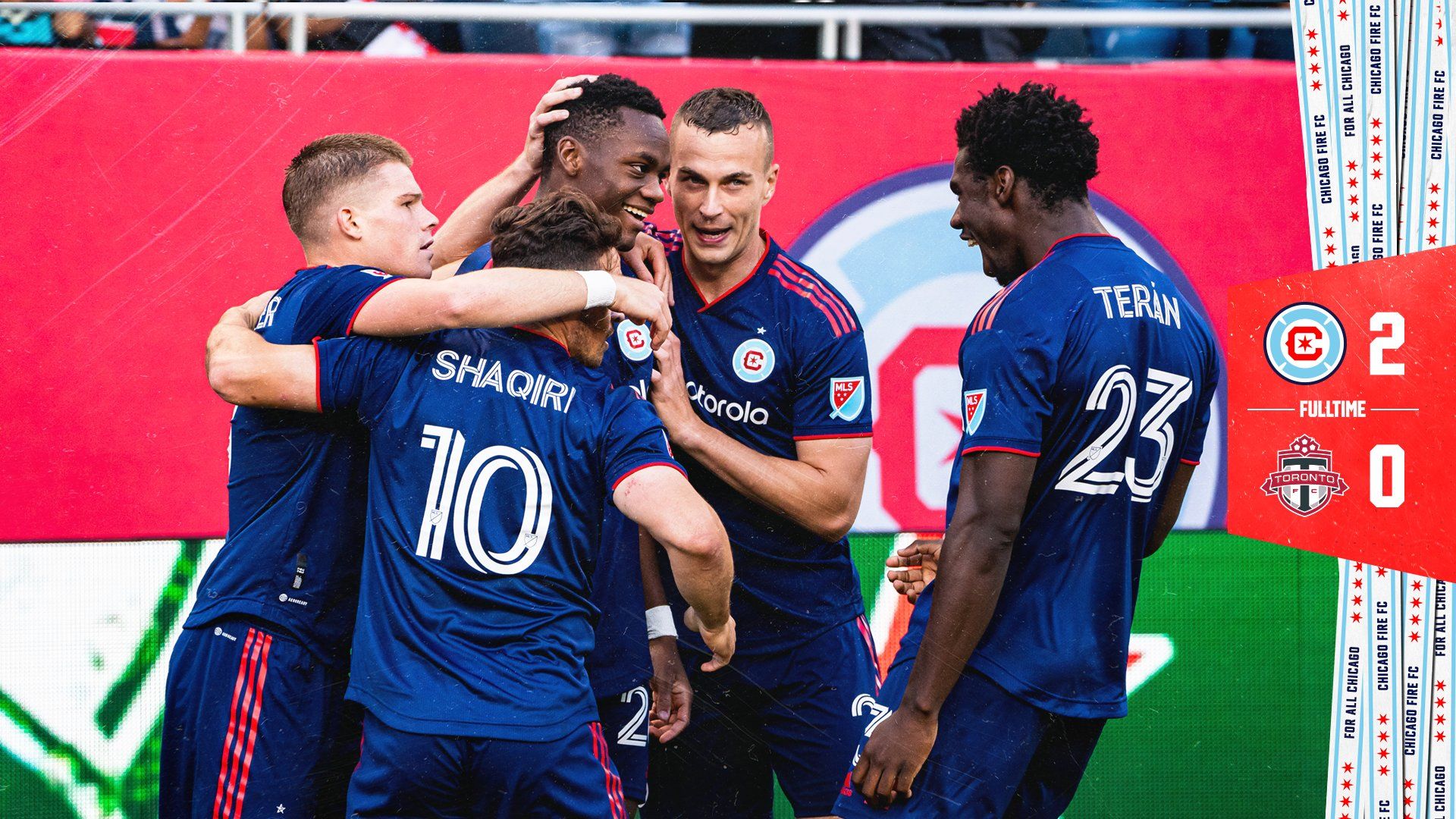 Чикаго Файр празднует гол / CF97
