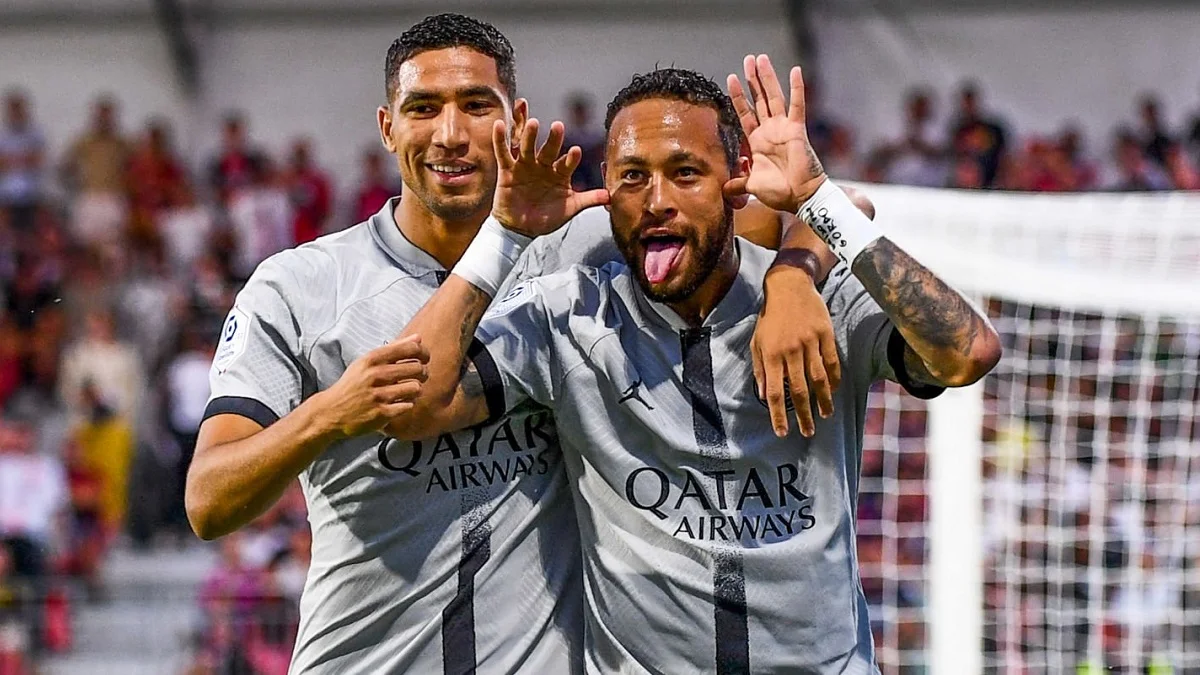 Неймар та Хакімі / Getty images