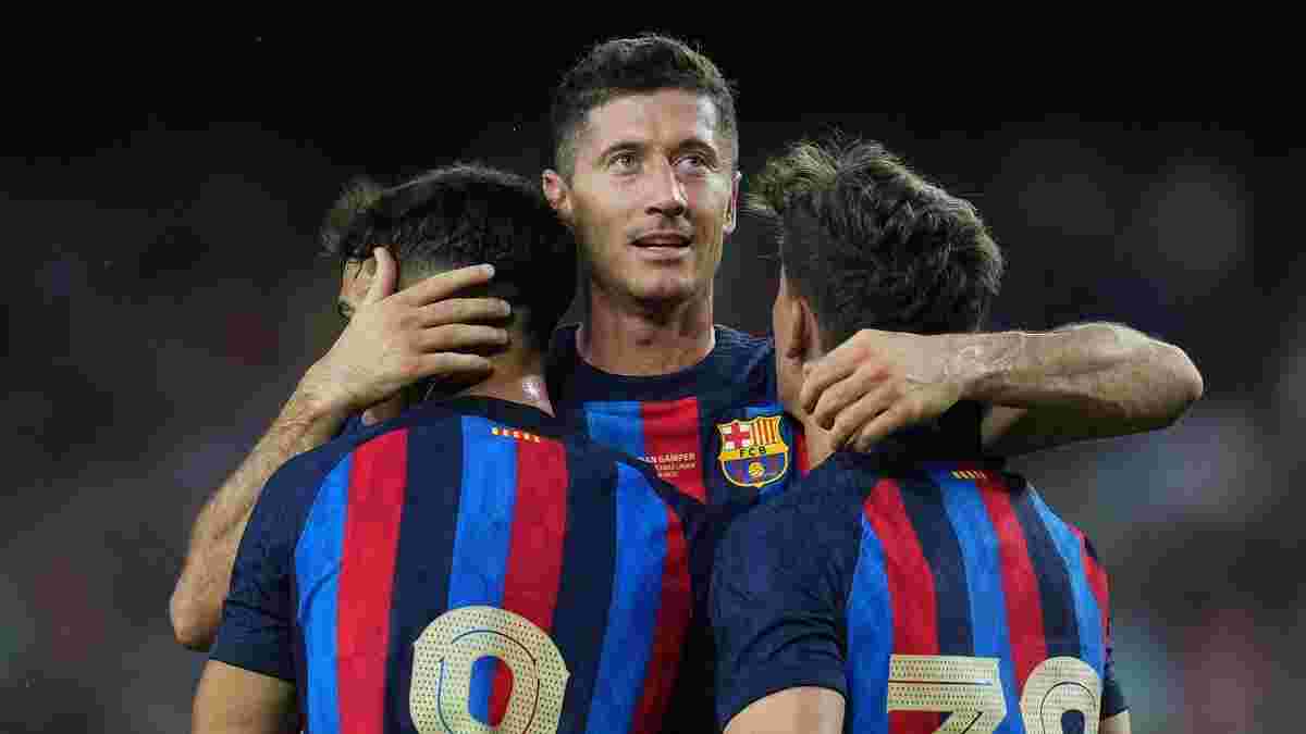 Барселона завоювала Кубок Гампера, розбивши команду Дані Алвеса з рахунком 6:0 – Лєвандовскі влаштував феєрію