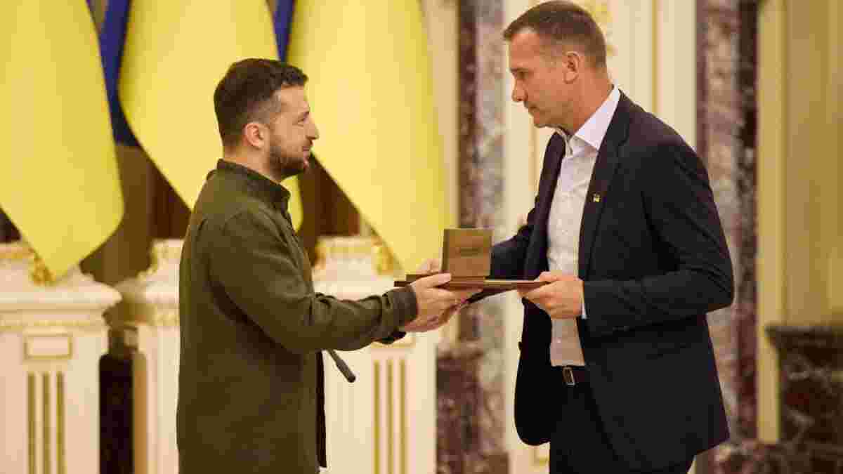 Шевченко отримав державну нагороду від Зеленського