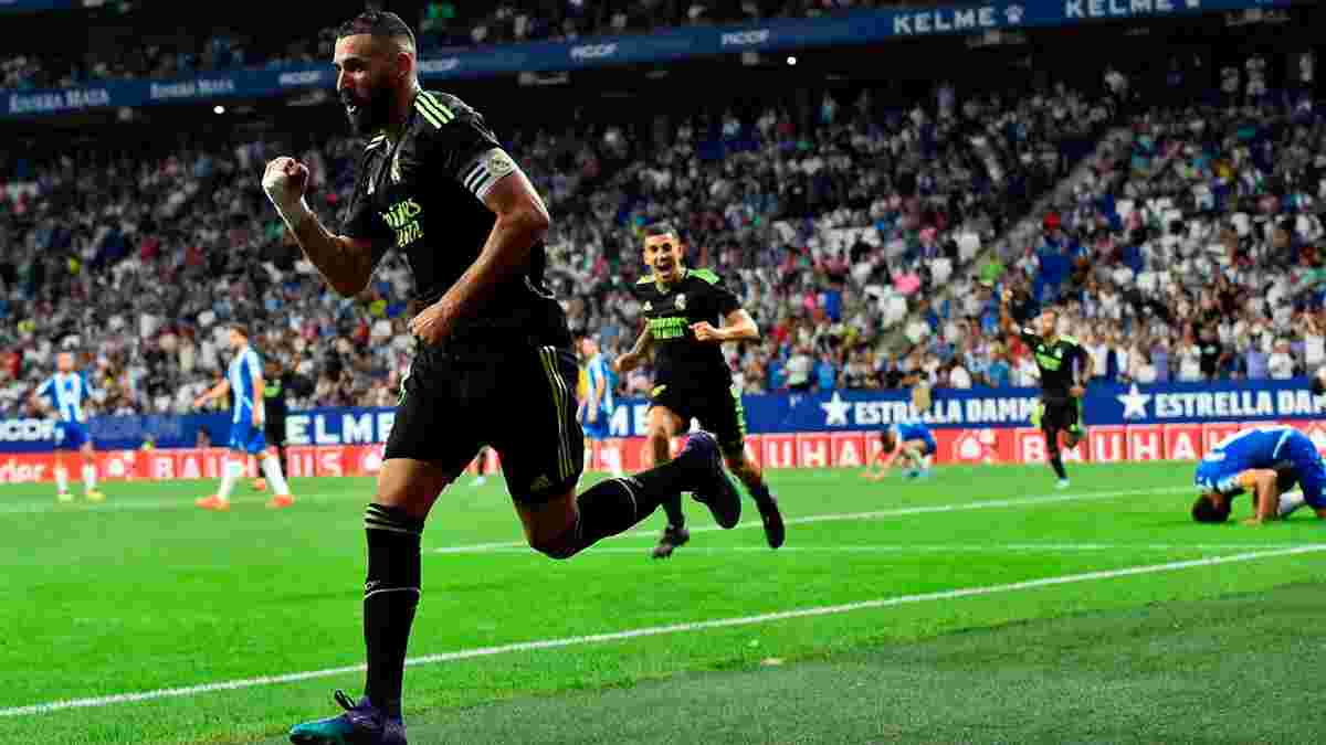 Реал обіграв Еспаньйол у першому матчі без Каземіро – Бензема забив польовому у воротах зі штрафного 