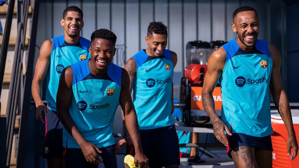 Пьер-Эмерик Обамеянг (справа) / Twitter Барсы