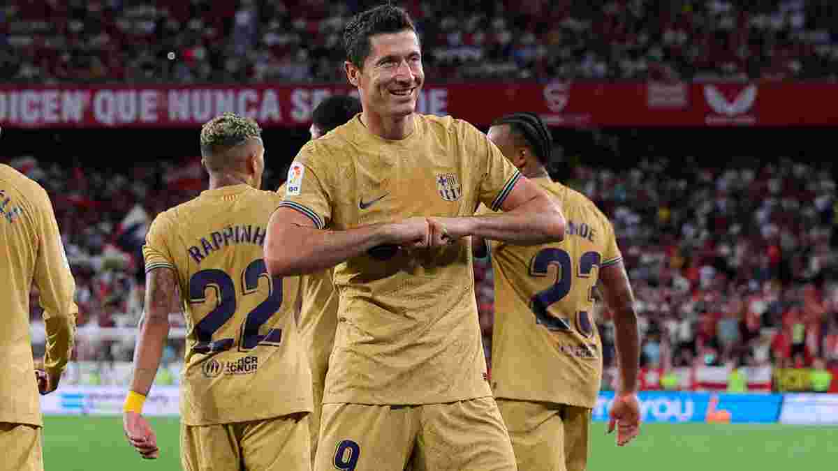 Барселона разгромила Севилью – Левандовски забил и создал ещё один гол, Кунде отдал два ассиста
