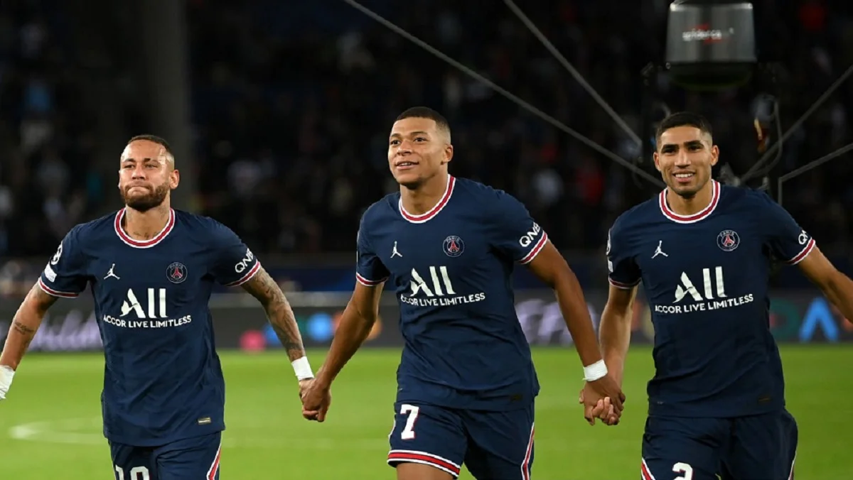 Неймар, Мбаппе та Хакімі / Getty Images