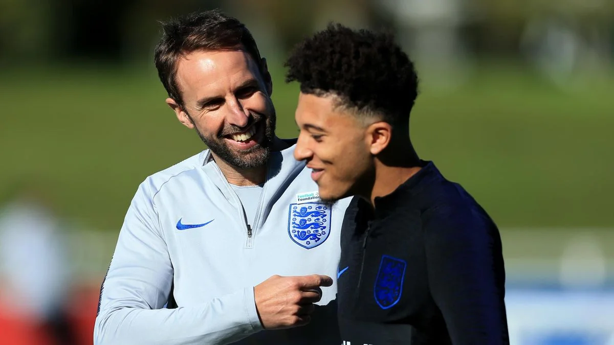 Гарет Саутгейт та Джейдон Санчо / eurosport.com