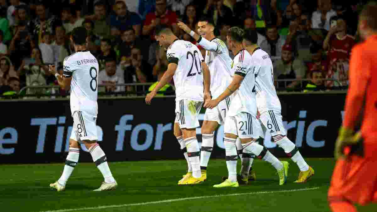 Роналду забив українцю: дебютний гол Кріштіану в Лізі Європи у відеоогляді матчу Шериф – Манчестер Юнайтед
