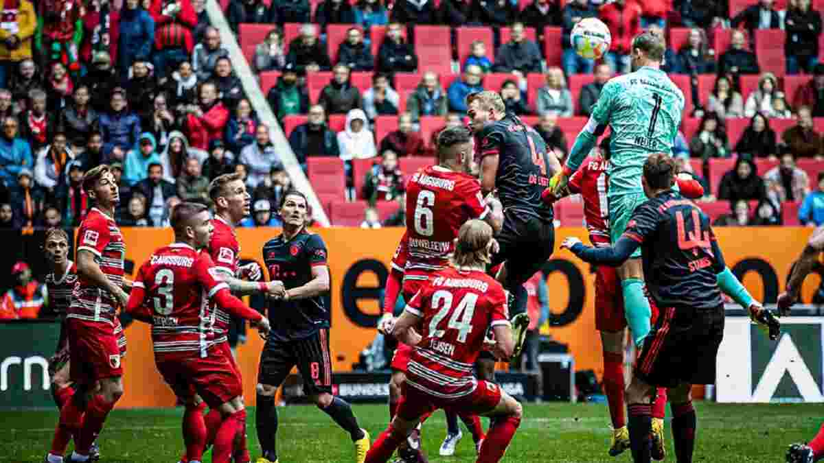 Нойєр ледь не забив рятівний гол – відеоогляд матчу Аугсбург – Баварія – 1:0