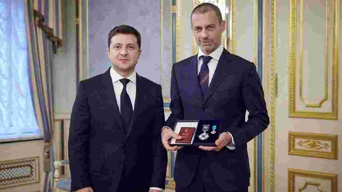 "Розраховуємо на допомогу УЄФА": Зеленський провів переговори з Чеферіном