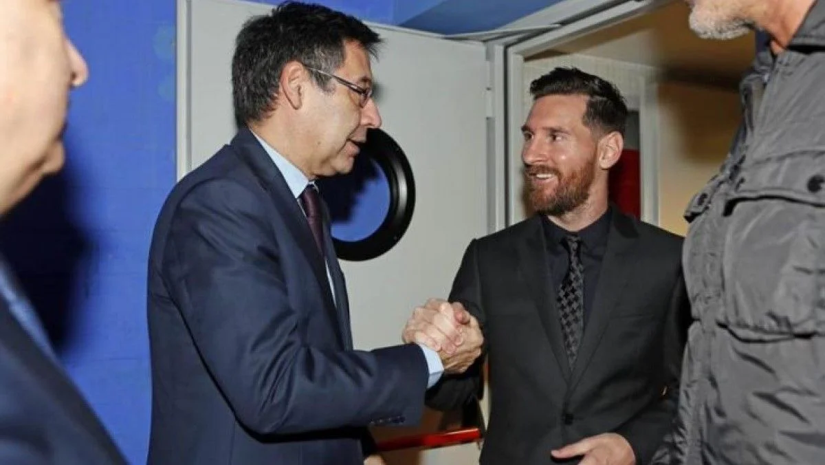 Бартомеу и Месси / фото из открытых источников