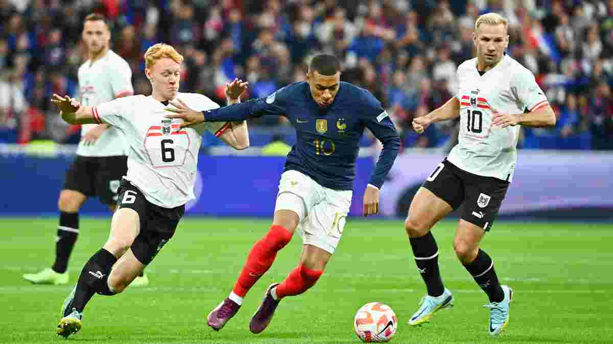 Франція перемогла Австрію в матчі за виживання в еліті Ліги націй – лідери Мілана й Барселони отримали травми