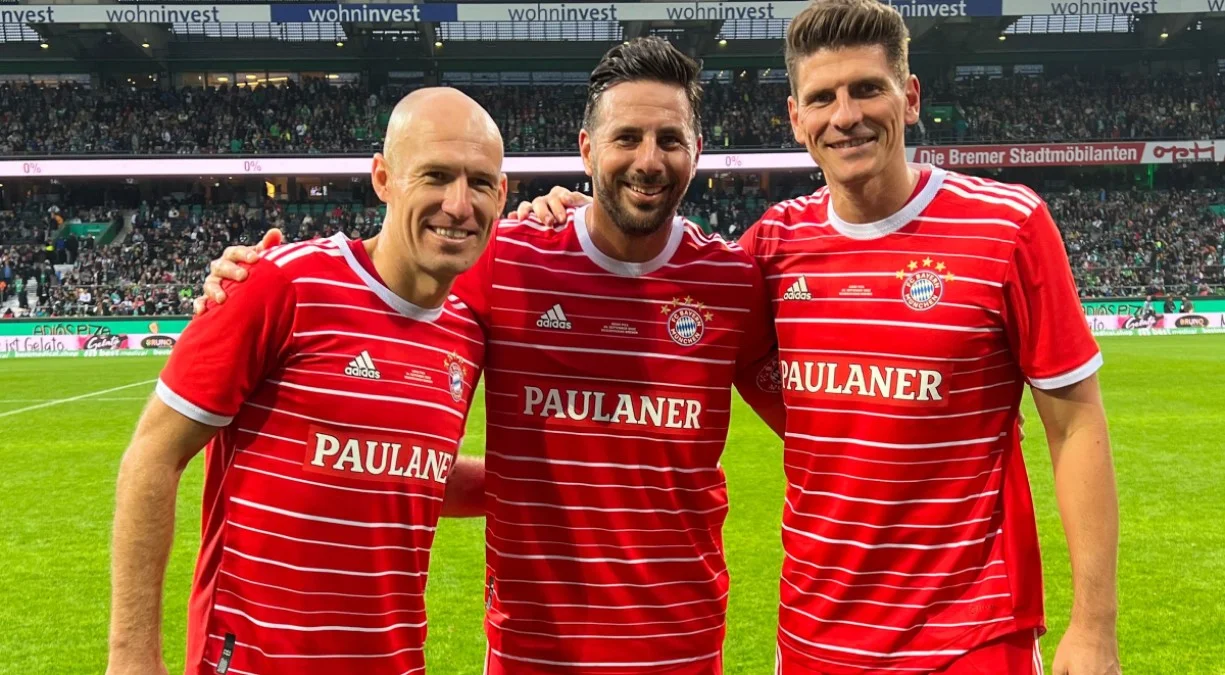 Ар'єн Роббен, Клаудіо Пісарро та Маріо Гомес / фото: ФК Баварія