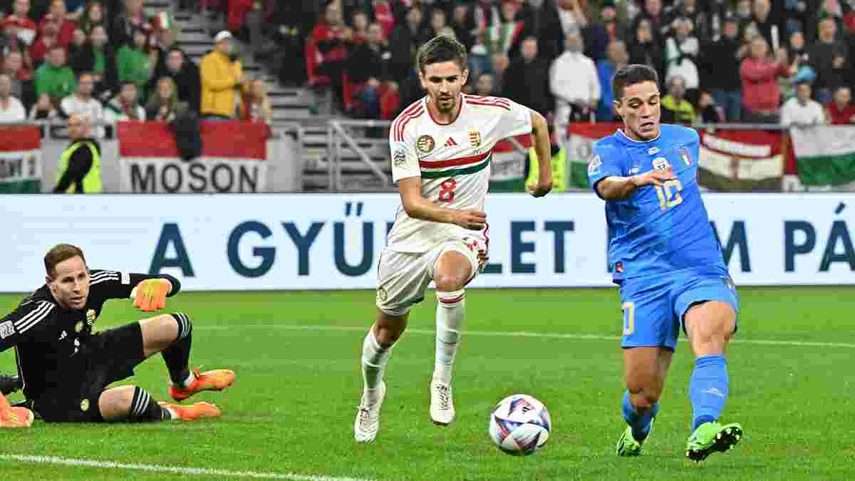 Кінець головної казки Ліги націй у відеоогляді матчу Угорщина – Італія – 0:2