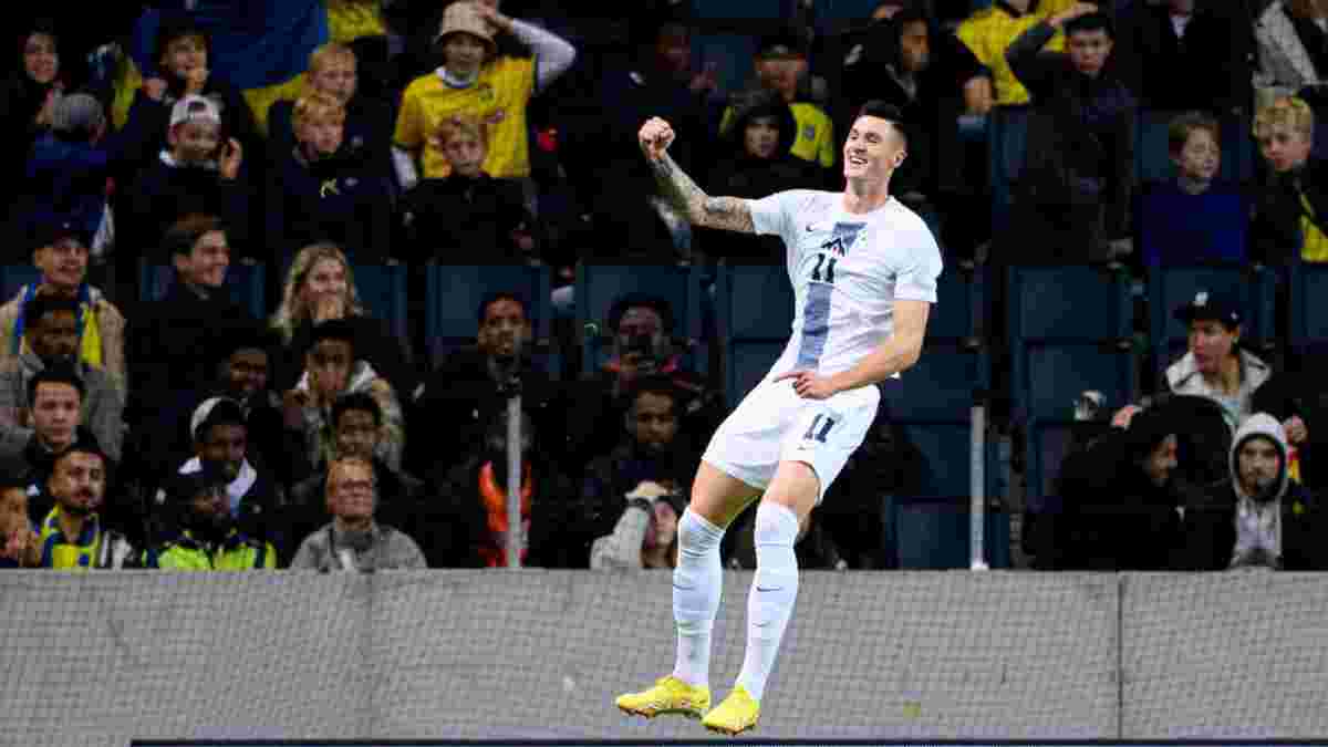 Копия культового шедевра ван Бастена в видеообзоре матча Швеция – Словения – 1:1