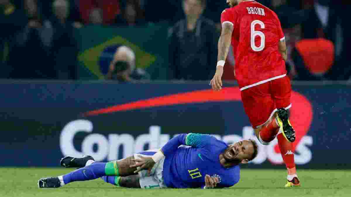 Неймар став жертвою брутального фолу – тренер Бразилії звинуватив суперника у спробі зламати зірку перед ЧС-2022