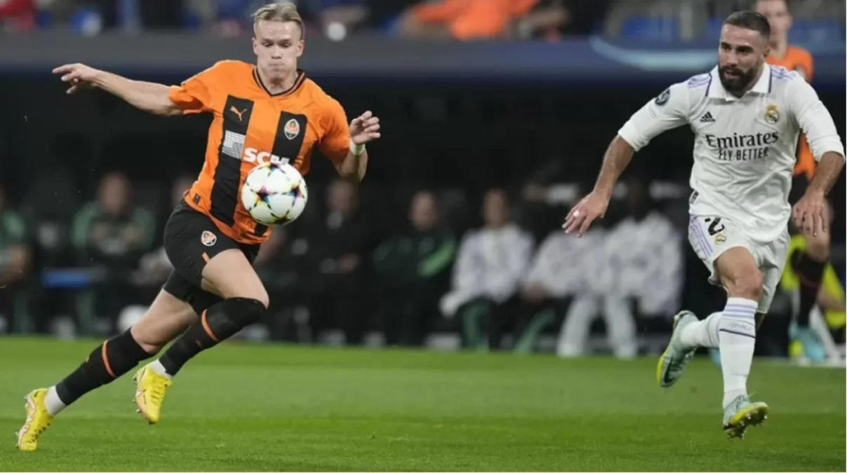 Михаил Мудрик в игре с Реалом / AP