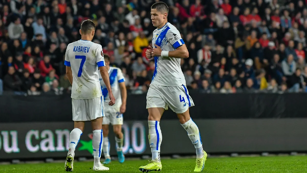 Денис Попов у матчі з Ренном / ФК Динамо Київ